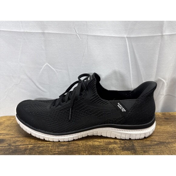 Skechers Women's Black Swift Fit Hands Free Slip On Sneakers Size 8 - Picture 10 of 14